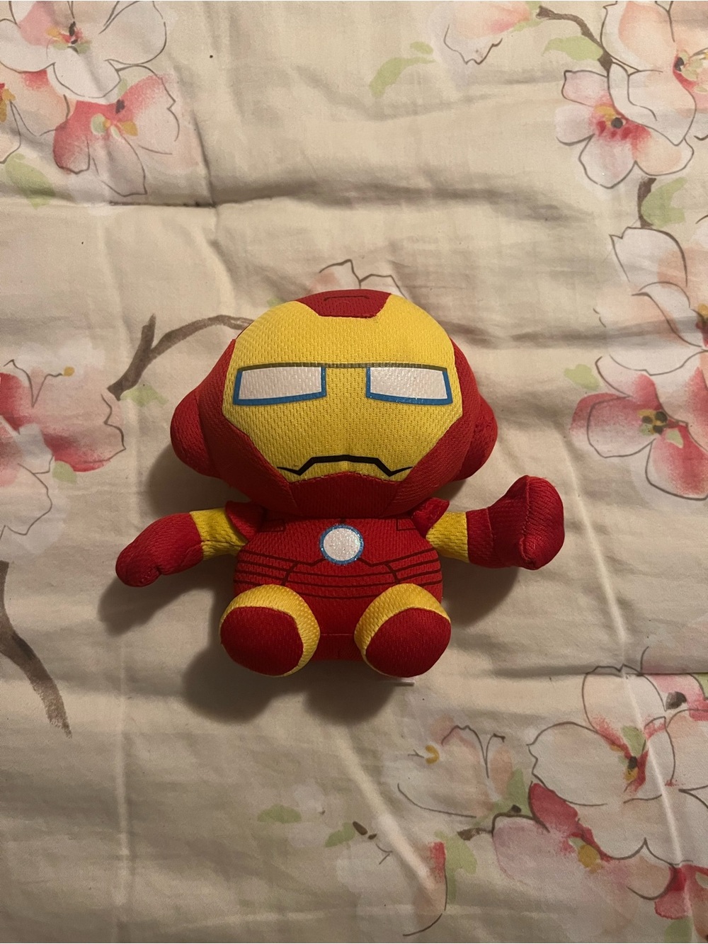 TY Iron Man Plush Marvel Beanie Baby Stuffed Toy 6”